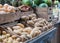 Potatoes For Sale At Fruit And Vegetable Market