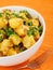 Potatos with sesame and cilantro