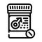 potency pills line icon vector illustration black