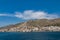 Pothia city on Kalymnos island. View form ferry.