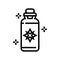 potion boho line icon vector illustration