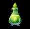 Potion bottle with nature elixir, magic liquid