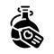 potion magical liquid glyph icon vector illustration