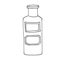 Potion, medicine, elixir, extracts, essential oil, medicine bottle illustration, drawing, engraving, ink, line, vector