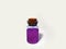 Potion with violet liquid. Alchemy set with flask. small glass bottle with colored liquid for game role play. magic potions with