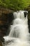 Potoka Falls in super green forest surroundings, Czech Republic