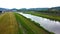 Potomac River Next to Ridgeley, West Virginia and Toward Cumberland, Maryland