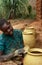Pots being made in Burundi.