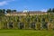 Potsdam, Germany - Panoramic view of the Sanssouci summer palace and wine garden in the Sanssouci Park