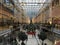 Potsdamer Platz Arkaden Shopping Mall in Christmas Decoration with huge Christmas Tree, Garlands and Lights