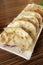 Potstickers or Jiaozi (Chinese dumplings)