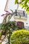 Potted plants and flowers on the streets of Marbella, Malaga Spa