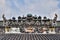 The pottery crest on the roof of the taoist temple