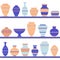 Pottery icon set