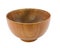 Pottery made from wood on isolated background.