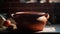 Pottery table clay food wood earthenware crockery bowl old fashioned ceramics generated by AI