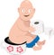 Potty training illustration