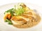 Poularde - Chicken Breast on Morel Sauce with Vegetables