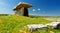 Poulnabrone dolmen, a neolithic portal tomb, tourist attraction located in the Burren, County Clare, Ireland