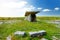 Poulnabrone dolmen, a neolithic portal tomb, tourist attraction located in the Burren, County Clare, Ireland