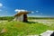 Poulnabrone dolmen, a portal tomb, popular tourist attraction located in the Burren, County Clare, Ireland