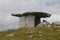 Poulnabrone, portal tomb in The Burren limestone karst landscape