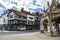 Poultry Cross and Traditional Timber-Framed Building in Salisbury, UK