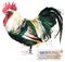 Poultry farming. Chicken breeds series. domestic farm bird