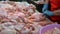 The poultry processing in food industry