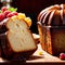 Pound Cake , traditional popular sweet dessert cake