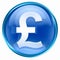 Pound icon blue