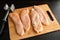 Pounded Raw Boneless Skinless Chicken Breasts