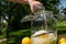 Pour the vodka into the big preserving jar with the fresh elderflowers, oranges and lemon slices, sugar and the vanilla pod