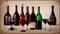 Pouring Perfection A Mesmerizing Paper Art of a Wine Bottle Pourer on National Red Wine Da.AI Generated