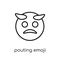 Pouting emoji icon from Emoji collection.