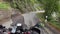 POV Biker Rides Motorcycle on Scenic Narrow Alpine Mountain Road, Liechtenstein