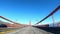 POV crossing the Golden Gate Bridge