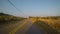 POV Driving Alone near dusk over rolling hills of Marin County, CA