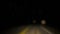 POV driving at night bumpy blurry headlights and street signs scary spooky