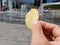 POV Food, a potato crisp being consumed in London