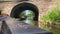 POV footage travelling along the Shropshire Union canal waterway on a narrowboat, or barge