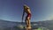 POV Stand Up Paddle Surfer