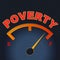 Poverty Gauge Shows Stop Hunger And Display