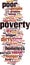 Poverty word cloud