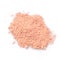 Powder beige color crushed blush palette isolated on white