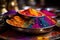 Powder blast frisbees unleashing holi colors, holi festival images hd