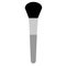 Powder brush icon on white background. make up brush sign. flat style. make up symbol. makeup cosmetics tone powder logo