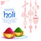 Powder color gulal for Happy Holi Background