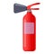 Powder fire extinguisher icon, cartoon style