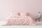 Powder Pink Interior Design With Pink Bedsheets